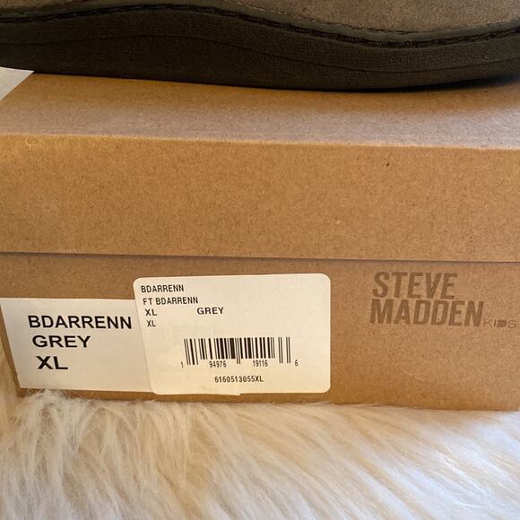 Steve Madden Bdarrenn Flyknit Slippers Grey Slip-On Size XL NIB - Picture 2 of 7